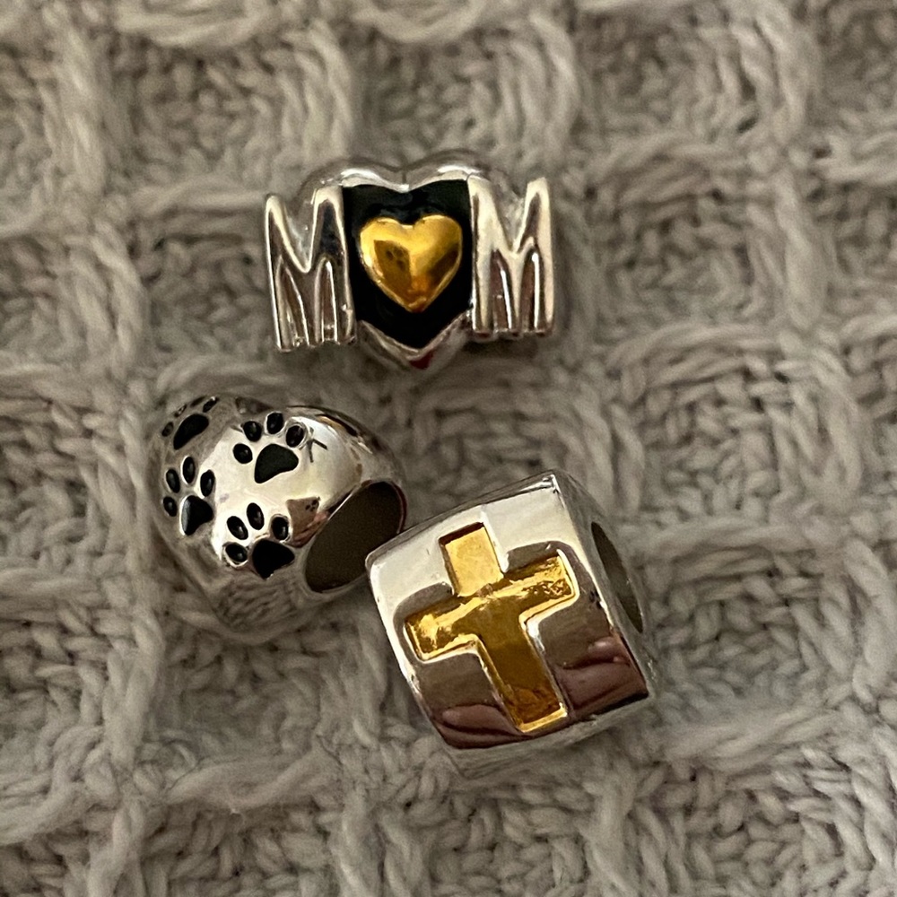 Danbury Mint slide bracelet charms